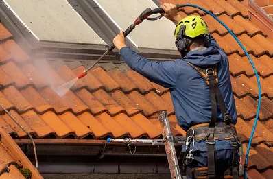 Démoussage et hydrofuge de toiture à Cayres